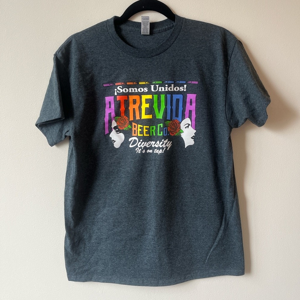 Mens M Dark Gray Diversity Graphic Tee
